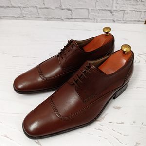 مشخصات کفش مردانه زیره چرم طبیعی گاومیش مدل ملبورن مشکی تک سایز