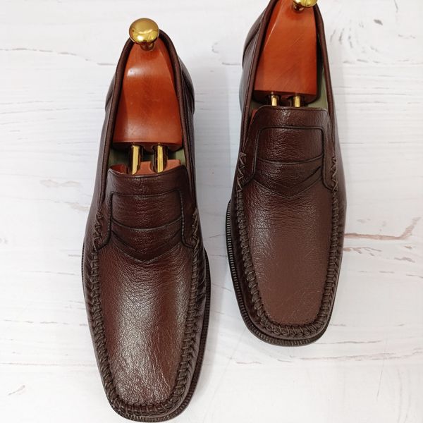 کفش مردانه زیره چرم طبیعی گاومیش مدل فانتوف تک سایز