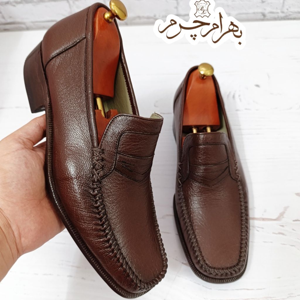قیمت کفش مردانه زیره چرم طبیعی گاومیش مدل فانتوف تک سایز