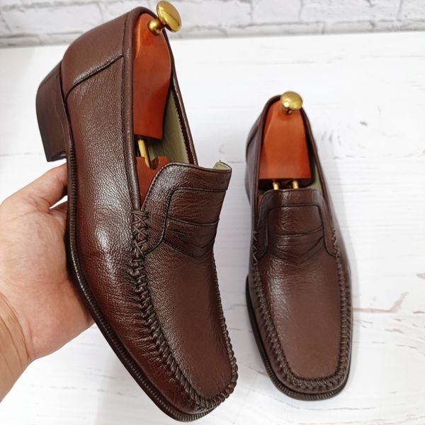 کفش مردانه زیره چرم طبیعی گاومیش مدل فانتوف تک سایز