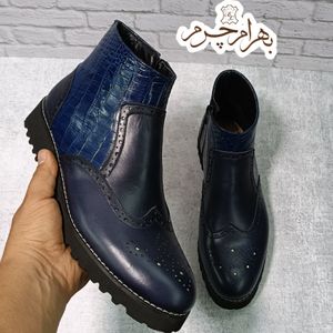 خرید اینترنتی نیم بوت مردانه چرم طبیعی مدل برونوپلاس تک سایز 