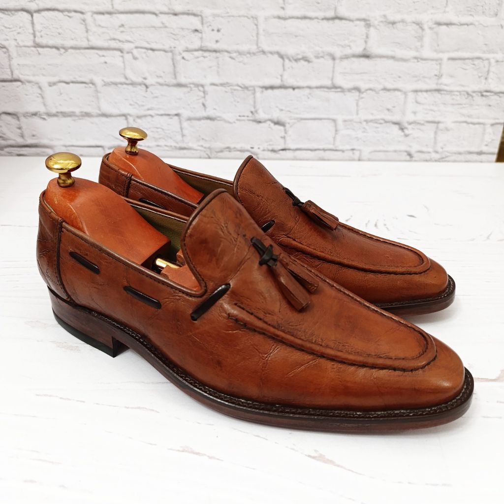 فروش اینترنتی کفش مردانه زیره چرم طبیعی گاومیش مدل آلبرت تک سایز