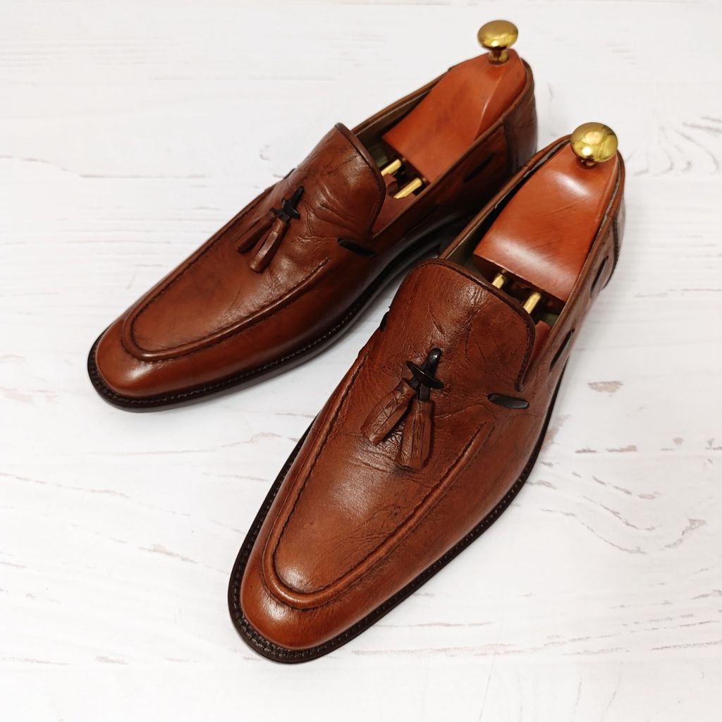 قیمت ارزان کفش مردانه زیره چرم طبیعی گاومیش مدل آلبرت تک سایز