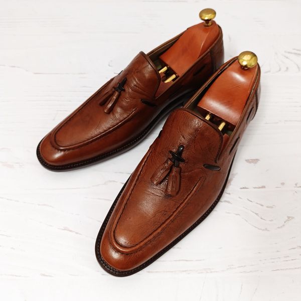 کفش مردانه زیره چرم طبیعی گاومیش مدل آلبرت تک سایز