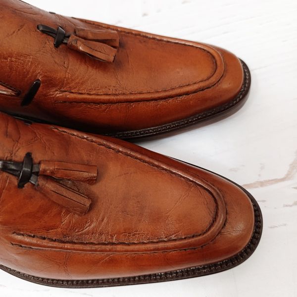 کفش مردانه زیره چرم طبیعی گاومیش مدل آلبرت تک سایز