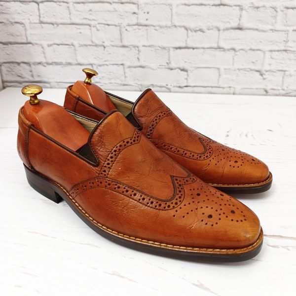 کفش مردانه زیره چرم طبیعی گاومیش مدل کاپری هشترک تک سایز