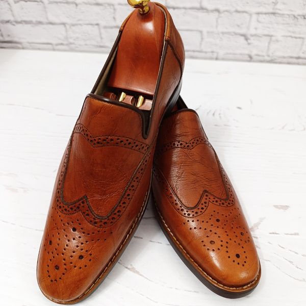 کفش مردانه زیره چرم طبیعی گاومیش مدل کاپری هشترک تک سایز