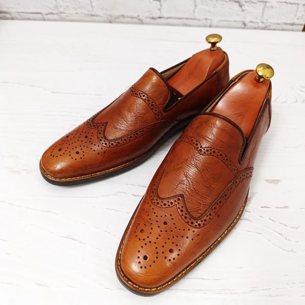 کفش مردانه زیره چرم طبیعی گاومیش مدل کاپری هشترک تک سایز