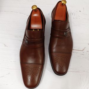 قیمت کفش مردانه زیره چرم طبیعی گاومیش مدل برت تک سایز