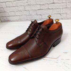 قیمت کفش مردانه زیره چرم طبیعی گاومیش مدل برت بندی تک سایز