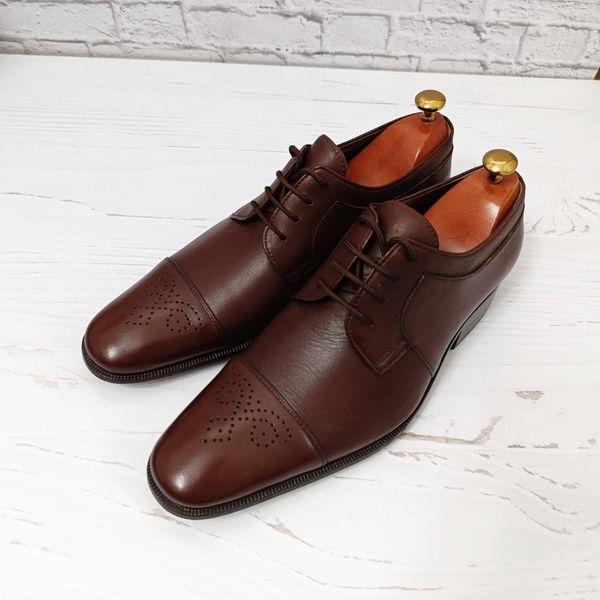 کفش مردانه زیره چرم طبیعی گاومیش مدل برت بندی تک سایز