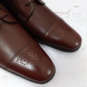 قیمت کفش مردانه زیره چرم طبیعی گاومیش مدل برت بندی تک سایز