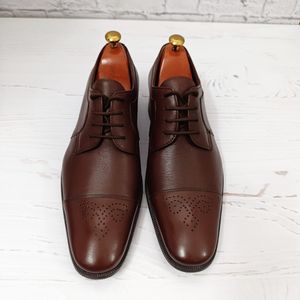 خرید انلاین کفش مردانه زیره چرم طبیعی گاومیش مدل برت بندی تک سایز