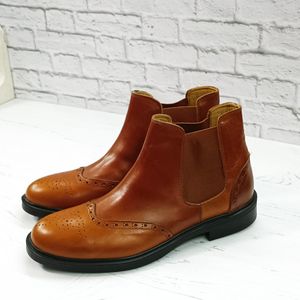خرید آنلاین نیم بوت مردانه اسپرت چرم طبیعی مدل کایوت عسلی حراج تک سایز 