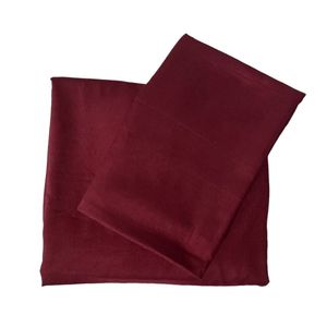 فروش اینترنتی روتختی کشدار پارچه میکروبراش مدل Simple یکنفره 2تکه (رنگ زرشکی)