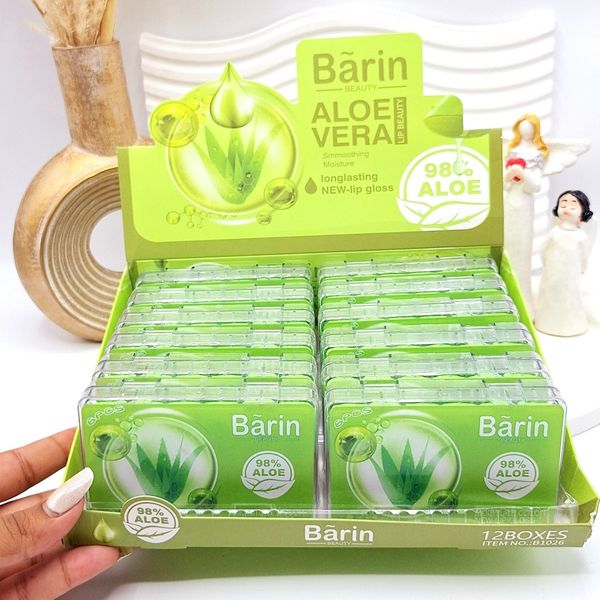 باکس 6 تایی لیپ گلاس رایحه آلویه ورا برند Barin
