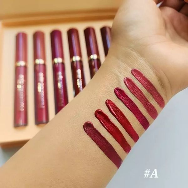 پک رژ لب مایع 6 تایی رومانتیک مات ROMANTIC MATTE سری A