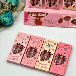 فروش اینترنتی پک رژمایع توت فرنگی کالرکاستل سه عددی