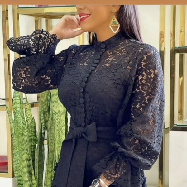 پیراهن گیپور دانتل مجلسی زنانه مدل آیسو