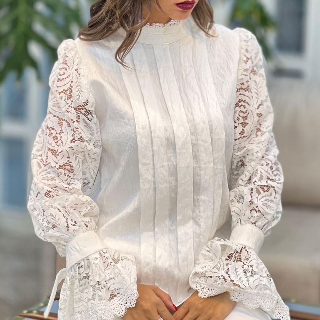 خرید اینترنتی شومیز زنانه مجلسی مدل آرنیکا