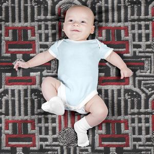 خرید اینترنتی پارچه مخمل روبالشی پارچه باما طرح سه بعدی سنتی  کد 5013970