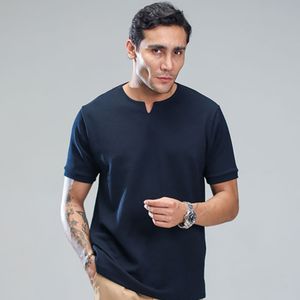 قیمت ارزان تیشرت آستین کوتاه یقه کوبایی مدل Asam ( در چند رنگبندی )