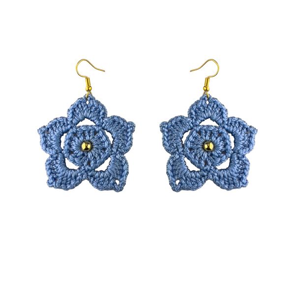 گوشواره دست ساز قلاب بافی - Gosh - 002