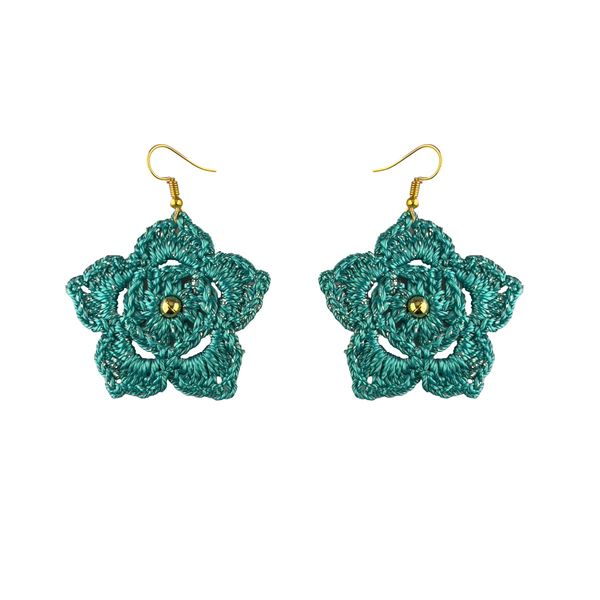 گوشواره دست ساز قلاب بافی - Gosh - 002