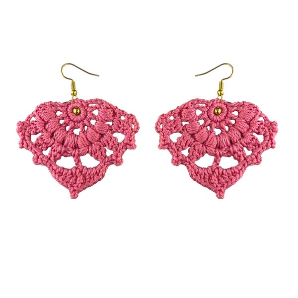 گوشواره دست ساز قلاب بافی - Gosh - 003