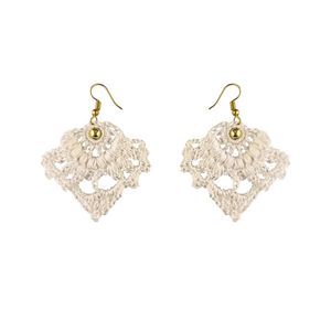قیمت ارزان گوشواره دست ساز قلاب بافی - Gosh - 003