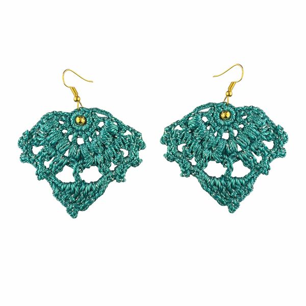 گوشواره دست ساز قلاب بافی - Gosh - 003