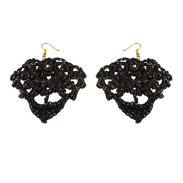 گوشواره دست ساز قلاب بافی - Gosh - 003