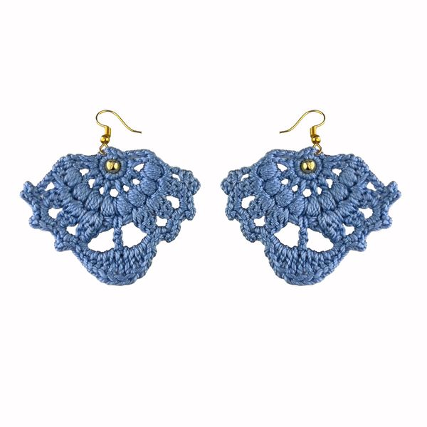 گوشواره دست ساز قلاب بافی - Gosh - 003