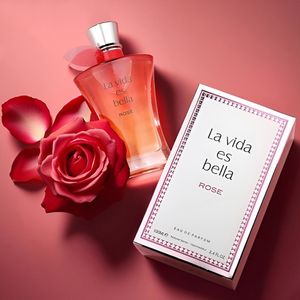 قیمت عطر بینظیر زنانه لانکوم لا ویه است بل ان رز فراگرنس ورد هولوگرام اورجینال