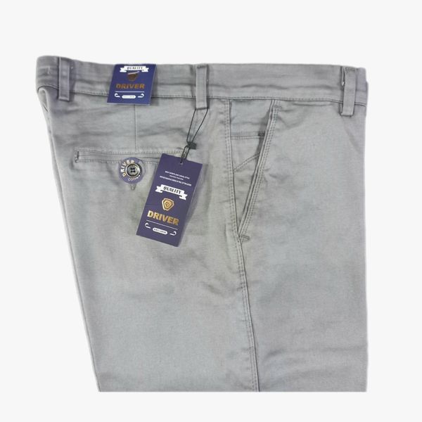 شلوار کتان مردانه کلاسیک طوسی