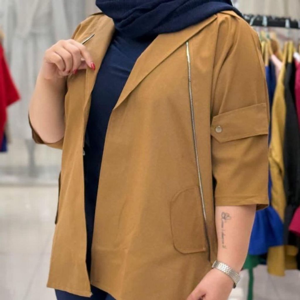 فروش اینترنتی مانتو مدل دلسا .داکرون .تک رنگ مشکی