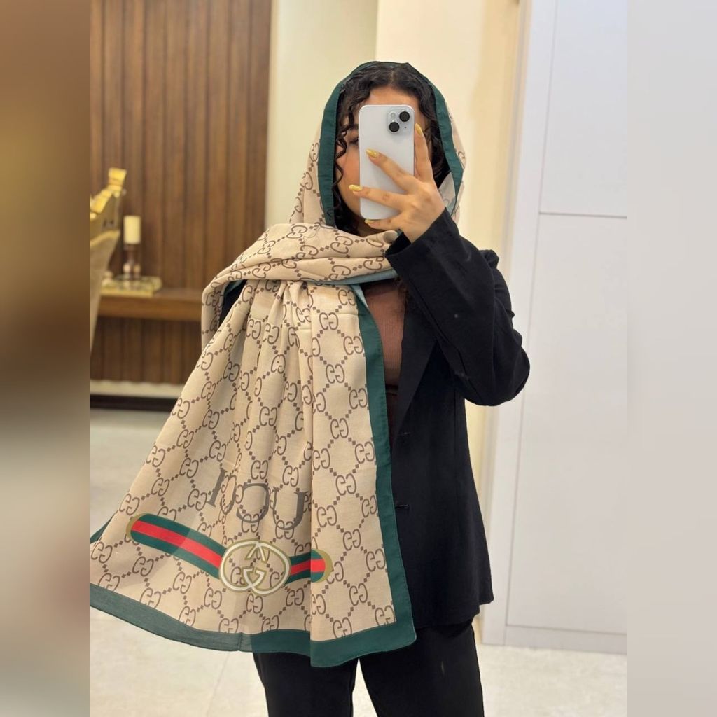 مشخصات شال گوچی تابستانه تمام نخ