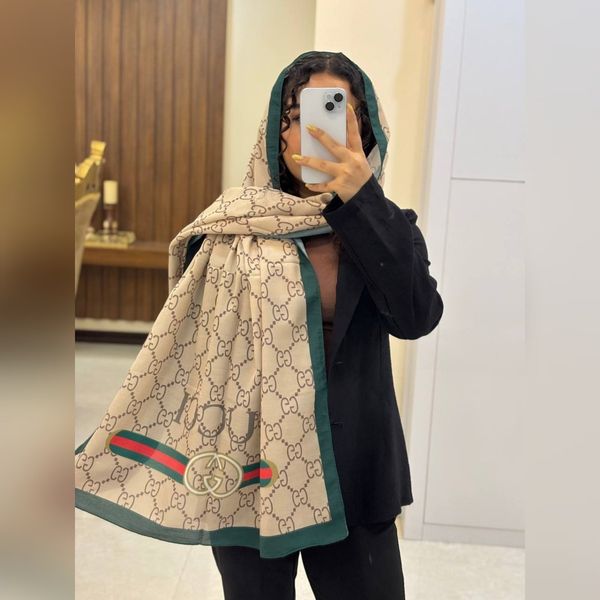 شال گوچی تابستانه تمام نخ8
