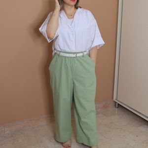 خرید آنلاین شلوار واید بگ ماچا🥲