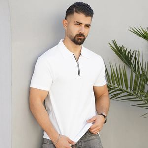 قیمت ارزان تیشرت مردانه یقه زیپ دار مدل Arban ( درچند رنگبندی )