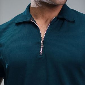 خرید آنلاین تیشرت مردانه یقه زیپ دار مدل Arban ( درچند رنگبندی )