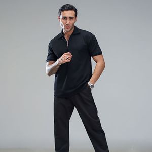 قیمت ارزان تیشرت مردانه یقه زیپ دار مدل Arban ( درچند رنگبندی )