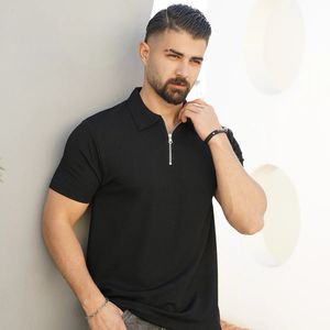 فروش اینترنتی تیشرت مردانه یقه زیپ دار مدل Arban ( درچند رنگبندی )