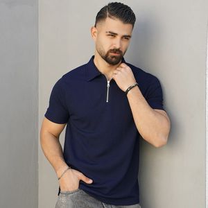 قیمت ارزان تیشرت مردانه یقه زیپ دار مدل Arban ( درچند رنگبندی )