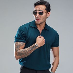 فروش اینترنتی تیشرت مردانه یقه زیپ دار مدل Arban ( درچند رنگبندی )