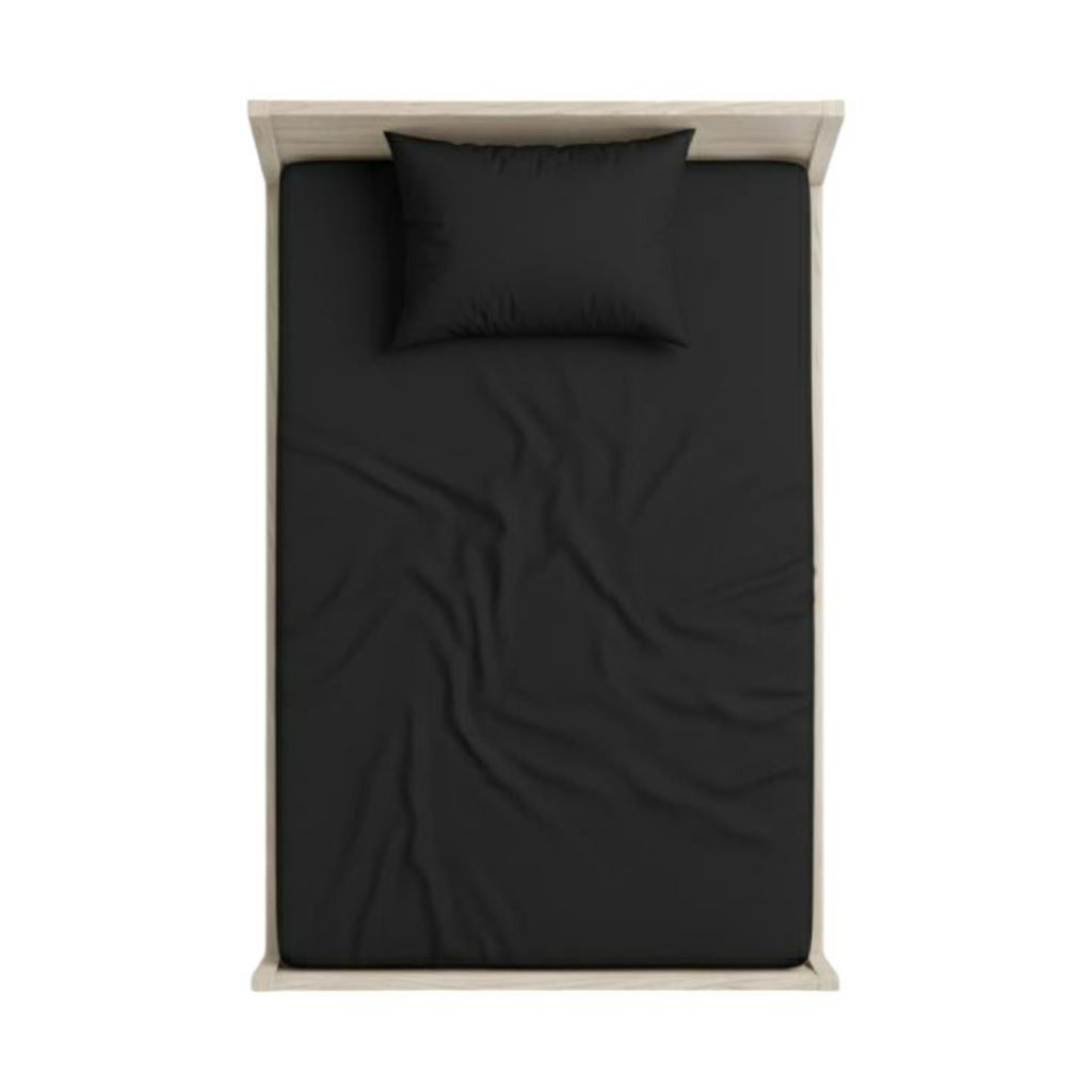 مشخصات روتختی و کاور کشدار تک رنگ (عرض 120) رنگ مشکی