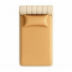روتختی و کاور کشدار تک رنگ (عرض 120) رنگ نسکافه‌ای