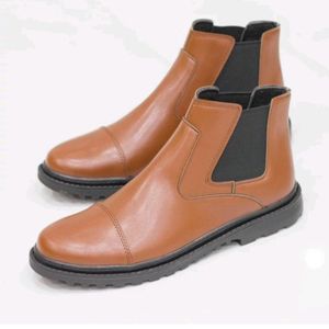 خرید اینترنتی نیم بوت مردانه کشی مدل لاتیوم رنگ عسلی