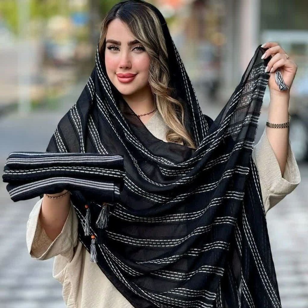 قیمت ارزان شال کوکدوزی محرمی