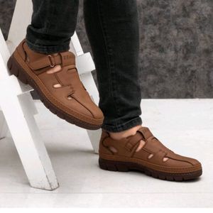فروش اینترنتی صندل مردانه تابستانی مدل رادان رنگ عسلی